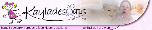 Kayladesoaps Logo and Site Menu